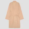 Almond Linen Robe