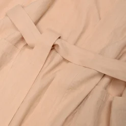 Almond Linen Robe