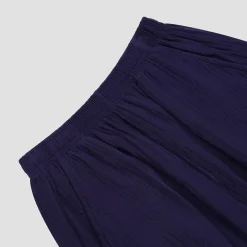 Astral Blue Cotton Gauze Women's Pajama Shorts Set