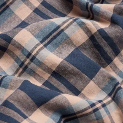 Atlantic Dallington Plaid Linen Blend Duvet Cover