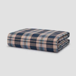 Atlantic Dallington Plaid Linen Blend Duvet Cover