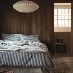 Atlantic Pembroke Stripe Linen Blend Pillowcase (Pair)