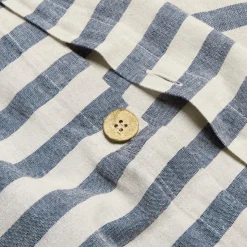 Atlantic Pembroke Stripe Linen Blend Duvet Cover