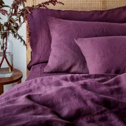 Berry 100% Linen Pillowcases (Pair)