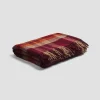 Berry Plaid Cabin Wool Blanket
