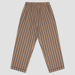 Blue & Porcini Striped Linen Pajama pants