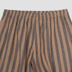 Blue & Porcini Striped Linen Pajama pants