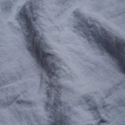 Blue Willow Linen Crinkle Throw