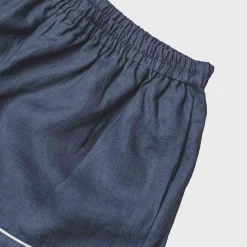 Blueberry Linen Pajama Shorts