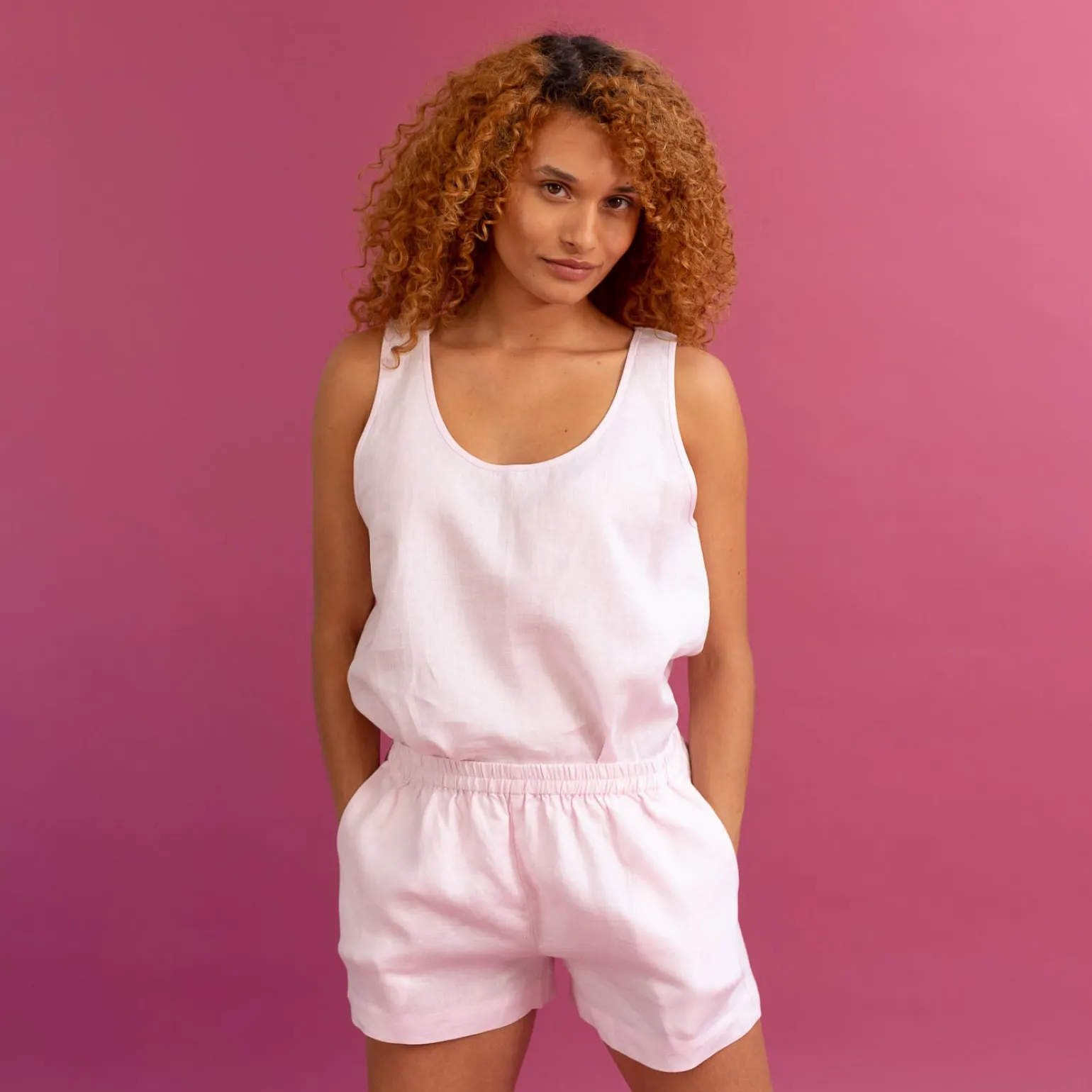 Blush Pink Cami Pajama Set