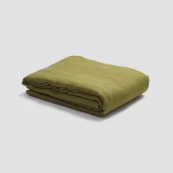 Botanical Green 100% Linen Duvet Cover