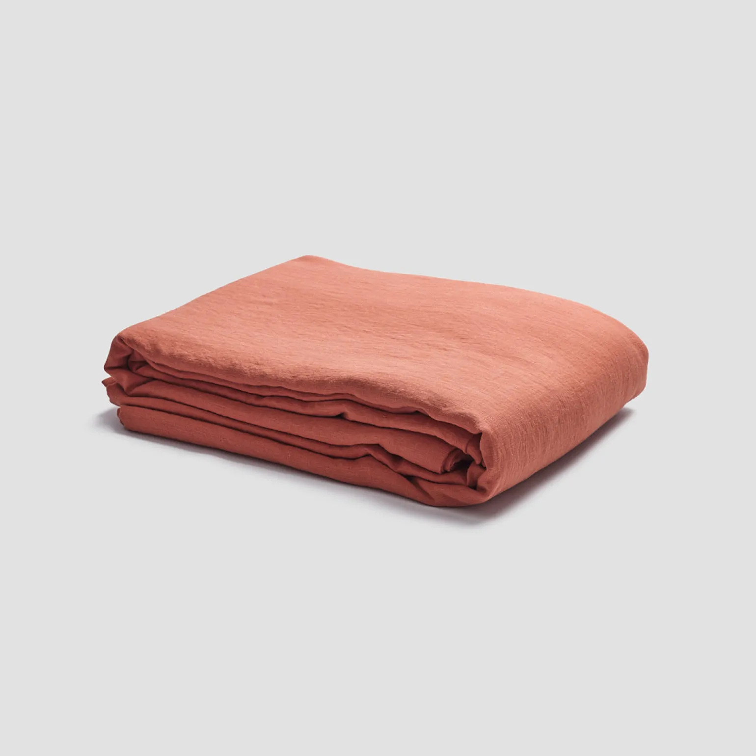 Burnt Orange 100% Linen Duvet Cover