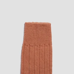 Burnt Orange Alpaca Bed Socks