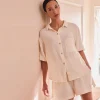 Butterbean Cotton Gauze Women's Pajama Shorts Set