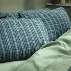 Canopy Heathcliff Plaid Flannel Cotton Pillowcase (Pair)