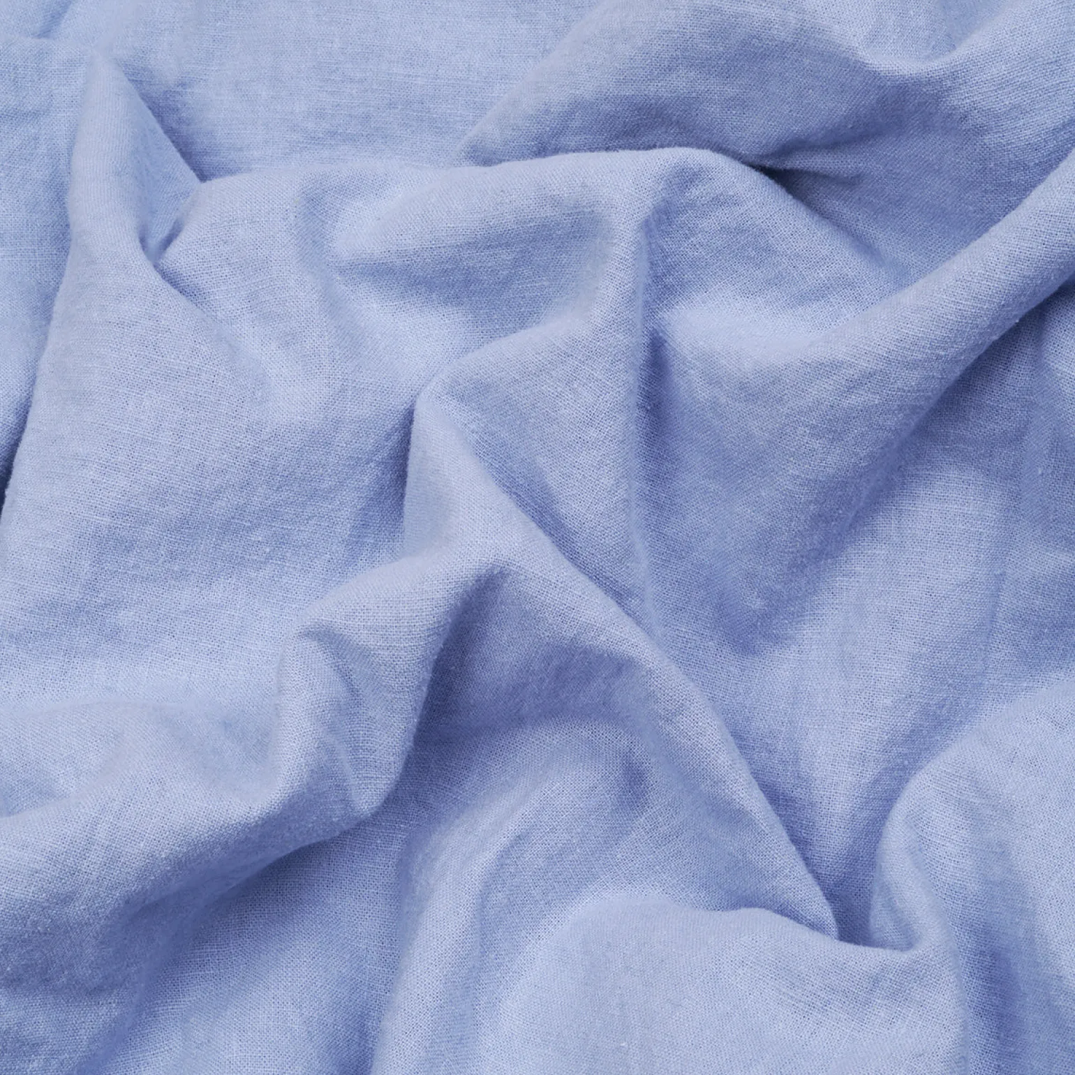 Celeste Blue Linen Blend Fitted Sheet