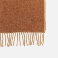 Cinnamon Botanical Wool Blanket