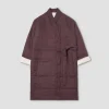 Conker Brown Linen Housecoat