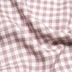 Elderberry Gingham Linen Night Shirt