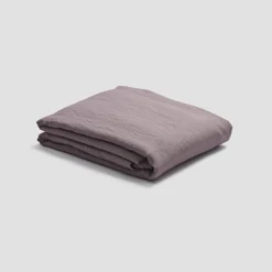 Elderberry Linen Blend Fitted Sheet