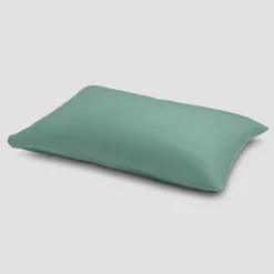 Faded Jade Washed Cotton Percale Pillowcases (Pair)