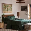Fern Green 100% Linen Duvet Cover