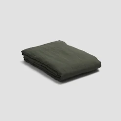 Fern Green 100% Linen Flat Sheet