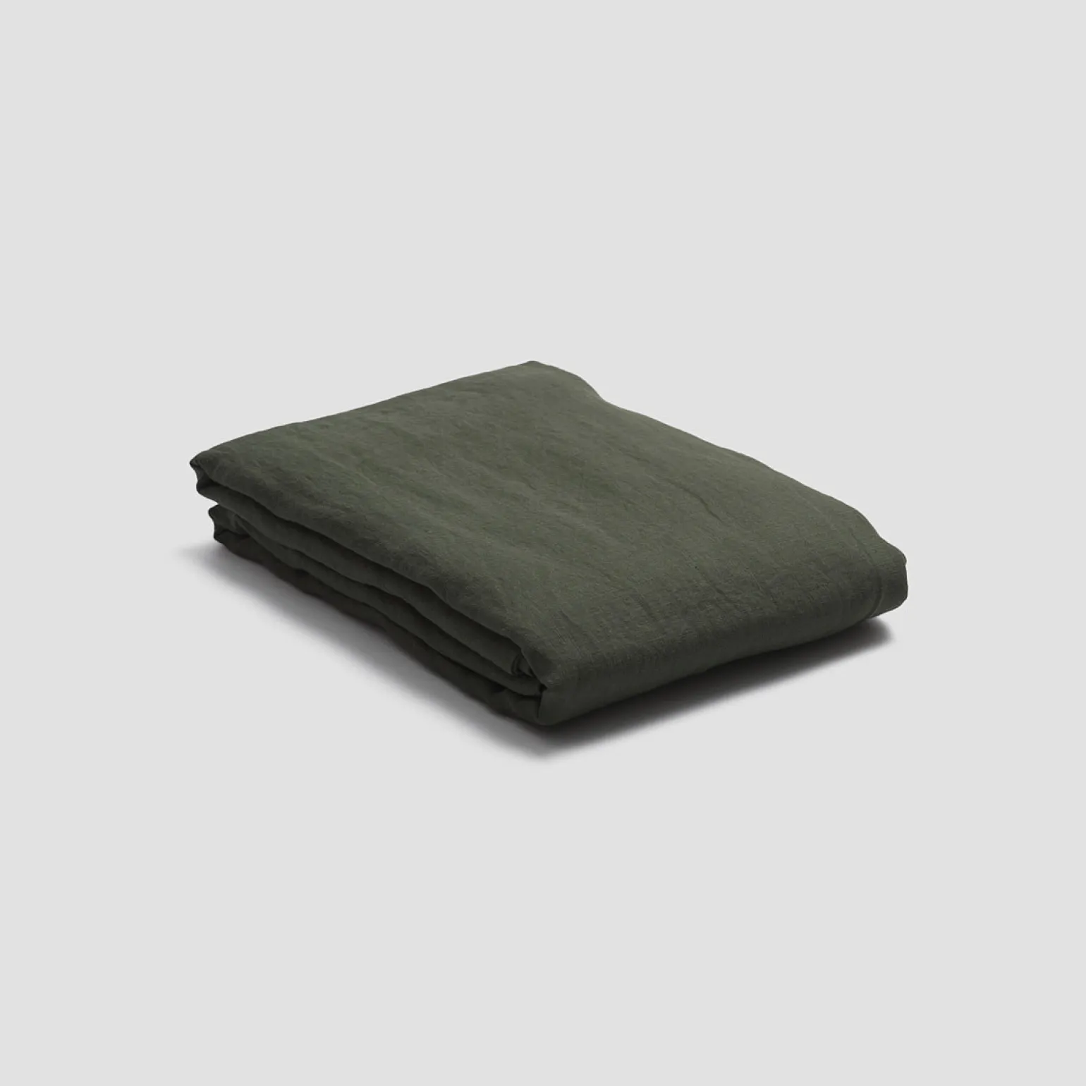 Fern Green 100% Linen Flat Sheet