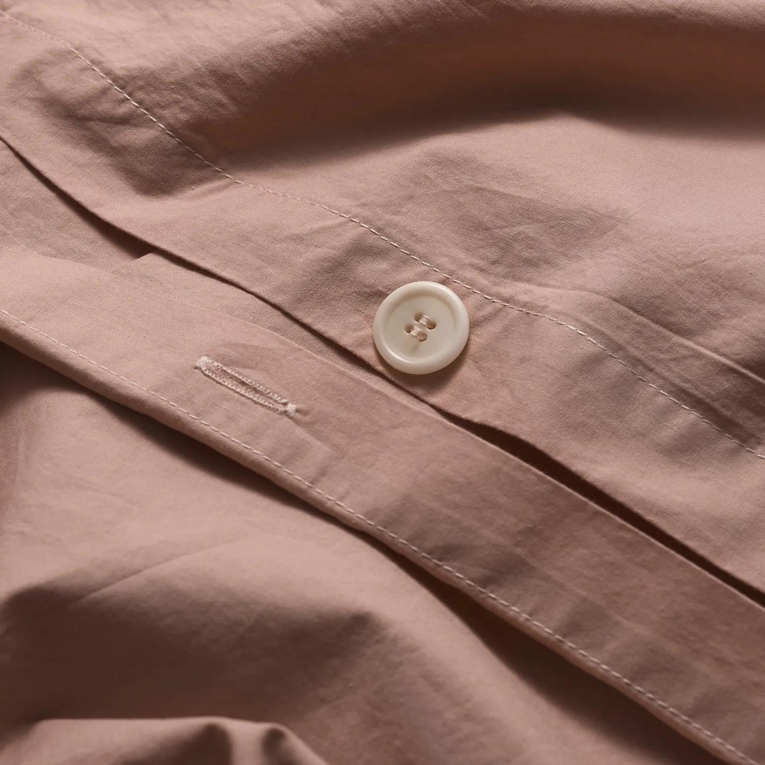 French Rose Washed Cotton Percale Duvet Cover