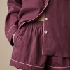 Fresh Fig Linen Pajama Shorts