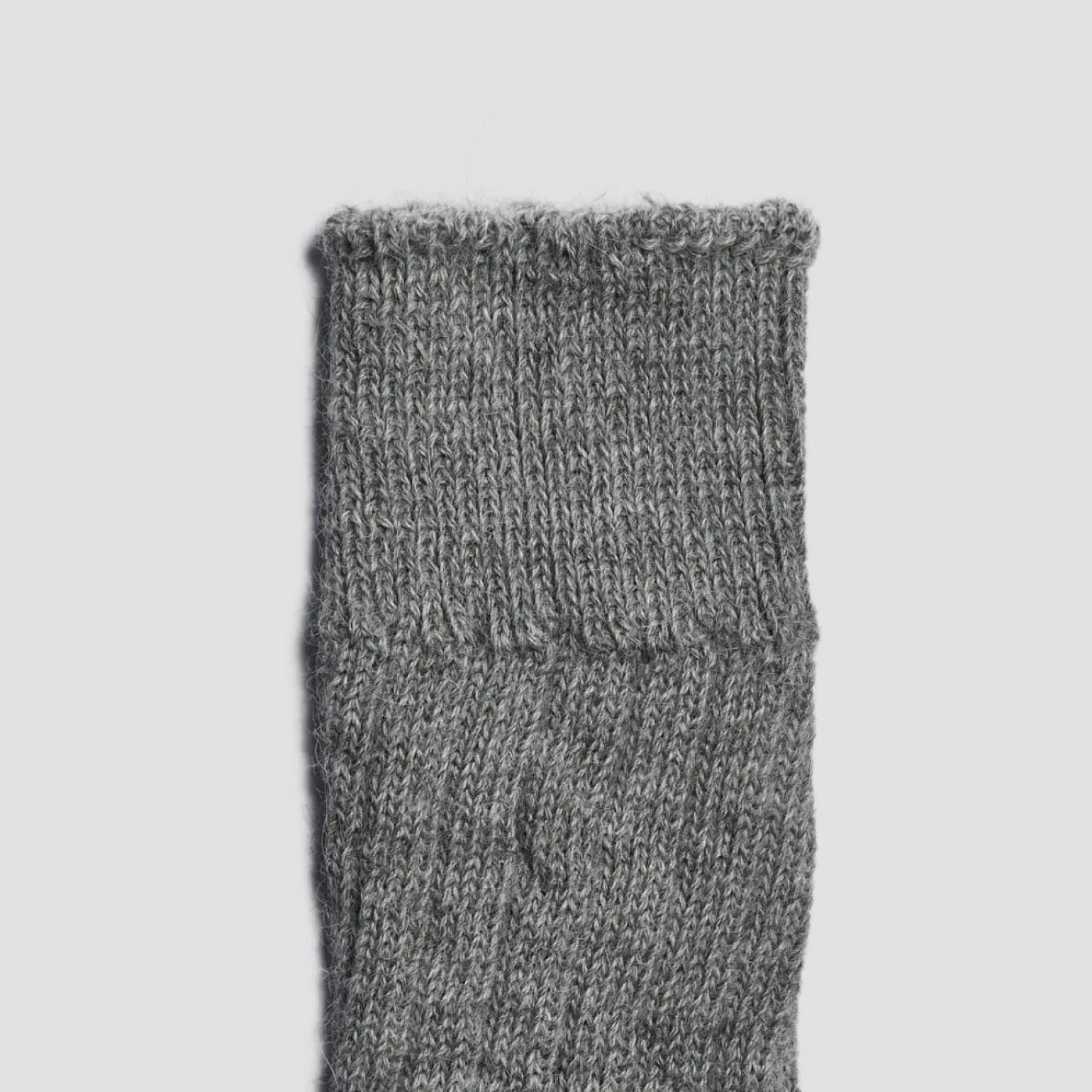 Gray Alpaca Bed Socks