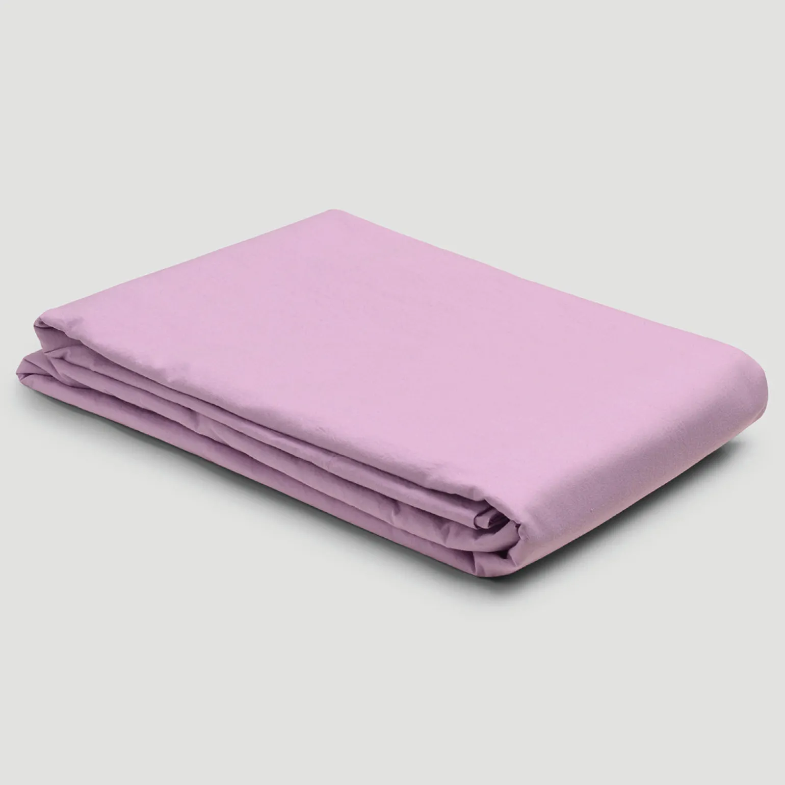 Lavender Washed Cotton Percale Flat Sheet