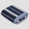 Marina Blue Shoreham Stripe Cotton Mat