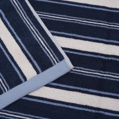 Marina Blue Shoreham Stripe Cotton Mat