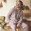 Men's Berry Gingham Pajama Shirt