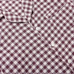 Men's Berry Gingham Pajama Shirt