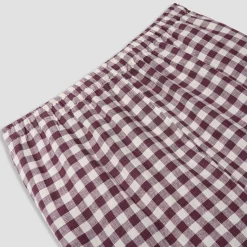 Men's Berry Gingham Pajama Set