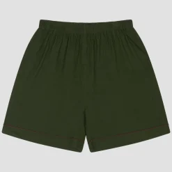 Men's Fern Green Linen Pajama Shorts