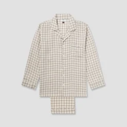 Men's Mushroom Gingham Pajama Set