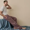 Men's Port & Woodrose Striped Linen Pajama Pants