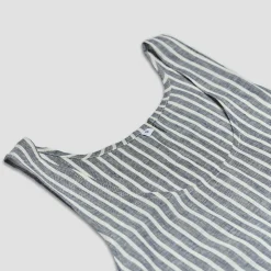 Midnight Stripe Linen Cami Top