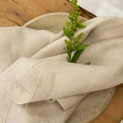 Oatmeal 100% Linen Napkins Set of 4