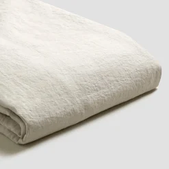Oatmeal Linen Blend Fitted Sheet