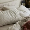Oatmeal Stripe Linen Blend Pillowcase (Pair)