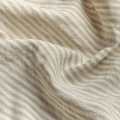 Oatmeal Stripe Linen Blend Pillowcase (Pair)