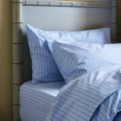 Pale Blue Favorite Shirt Stripe Cotton Pillowcases (Pair)