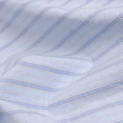 Pale Blue Favorite Shirt Stripe Cotton Fitted Sheet