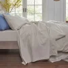 Parchment Washed Cotton Percale Flat Sheet