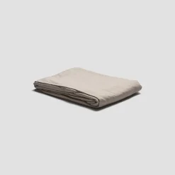 Parchment Washed Cotton Percale Fitted Sheet