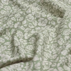 Pear Meadow Floral Cotton Fitted Sheet
